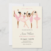 Ballet Ballerina Einladung (Vorderseite)