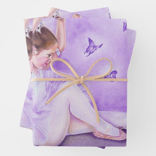 Ballet Ballerina Packpapier Geschenkpapier Set (Beispiel)