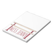 Ballet Ballerina Tance Class Studio Teacher Barre Notizblock (Rotiert)