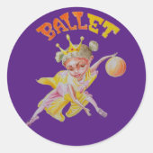 Ballet Basketball Girl Sticker (Vorderseite)