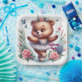 Ballet Bear Birthday Plates Pappteller (Party)
