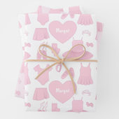 Ballet Bekleidung Wrapping Paper Set Geschenkpapier Set (Beispiel)