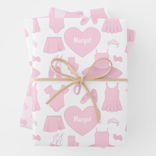 Ballet Bekleidung Wrapping Paper Set Geschenkpapier Set (Beispiel)