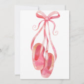 Ballet Birthday Einladungskarte (Rückseite)