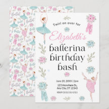 Ballet Birthday Invitation