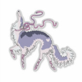 Ballet Borzoi Die Vinyl Sticker schneiden (Vorderseite)