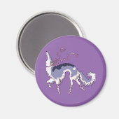 Ballet Borzoi Magnet (Vorderseite/Rückseite)