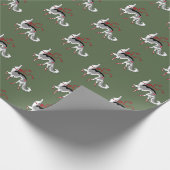 Ballet Borzoi Urlaubswrapping Paper Geschenkpapier (Ecke)