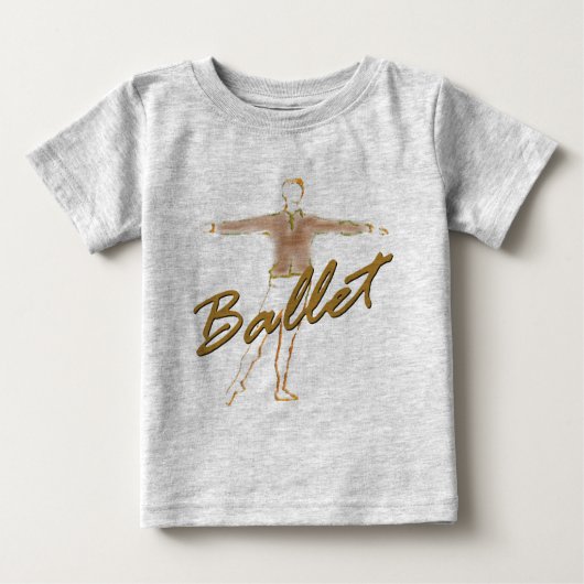 Ballet Boy Geschenke für Tänzer Baby T-shirt (Vorderseite)