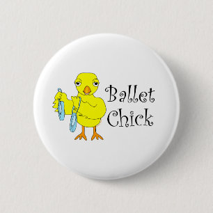 Ballet Chick Text Button