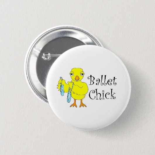 Ballet Chick Text Button (Vorne & Hinten)