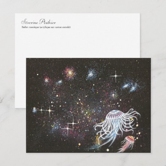 Ballet cosmique postkarte (Vorne/Hinten)