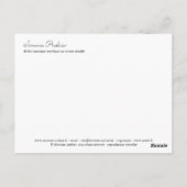 Ballet cosmique postkarte (Rückseite)