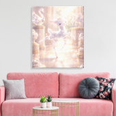 Ballet Crystal Deer Canvas Print Leinwanddruck (Insitu (Wohnzimmer))