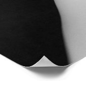 Ballet - Dance - Ballerina 9 - Black & White Poster (Ecke)