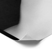 Ballet - Dance - Ballerina 9 - Black & White Poster (Ecke)