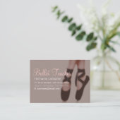 Ballet Dance Big Business Card Visitenkarte (Stehend Vorderseite)