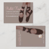 Ballet Dance Big Business Card Visitenkarte (Vorne/Hinten)