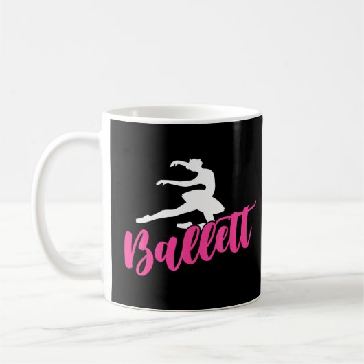 Ballet Dance Company Dancing Ballerina Shoes Kaffeetasse (Links)