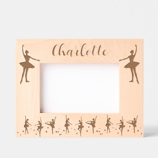 Ballet Dance Design Etted Picture Frame Geätzte Rahmen (Vorderseite)