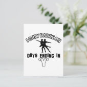 Ballet Dance Designs Postkarte (Stehend Vorderseite)
