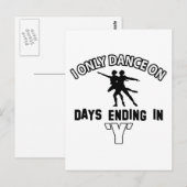 Ballet Dance Designs Postkarte (Vorne/Hinten)