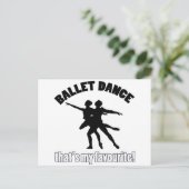 Ballet Dance Designs Postkarte (Stehend Vorderseite)