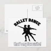 Ballet Dance Designs Postkarte (Vorne/Hinten)
