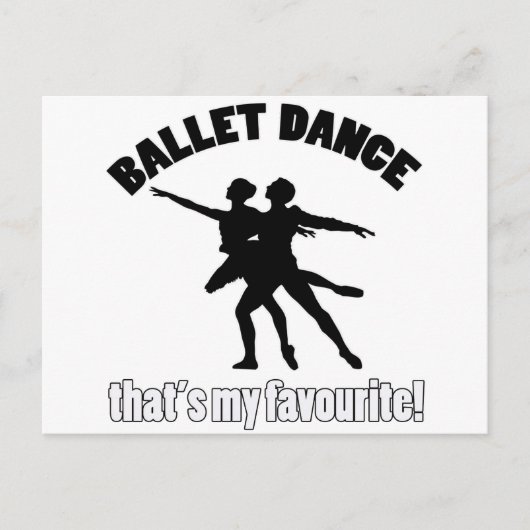 Ballet Dance Designs Postkarte (Vorderseite)