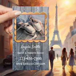 Ballet Dance Foto Teacher Business Card Visitenkarte