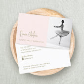 Ballet Dance Instructor Foto Visitenkarte