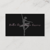 Ballet Dance Lektionen Termine Visitenkarten (Vorderseite)