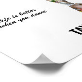 Ballet Dance Photo Collage Custom Ballerina Poster (Ecke)