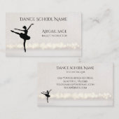 Ballet Dance School Beruflich Dancer Custom Visitenkarte (Vorne/Hinten)