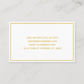 Ballet Dance School Business Card Visitenkarte (Rückseite)