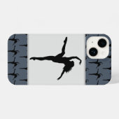 Ballet Dance Silhouette Girl iPhone Hülle (Rückseite (Horizontal))