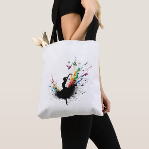 Ballet Dance Sports Tote Bag - Elegantes aktives W Tasche