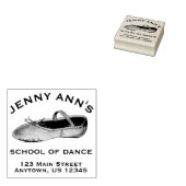 Ballet Dance Studio Lehrer Personalisierte Adresse Gummistempel (Stempel)