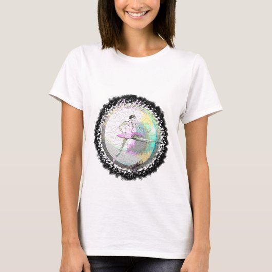 Ballet Dancer a la sekunde mit "Ballet"-T - Shirt (Vorderseite)