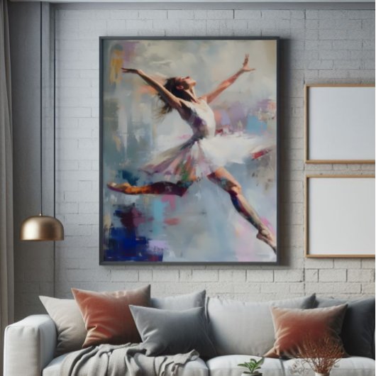 Ballet Dancer Abstrakt Art Fotodruck