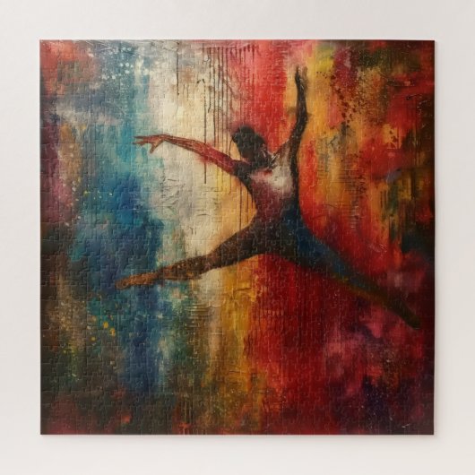 Ballet Dancer Abstrakt Art Puzzle (Vertikal)
