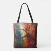 Ballet Dancer Abstrakt Art Tasche (Rückseite)