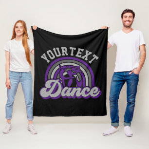 Ballet Dancer ADD TEXT Classic Dance Performer Fleecedecke