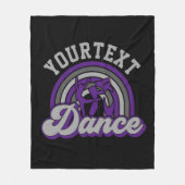 Ballet Dancer ADD TEXT Classic Dance Performer Fleecedecke (Vorderseite)