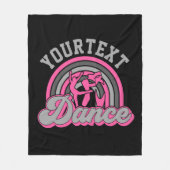 Ballet Dancer ADD TEXT Classic Dance Performer Fleecedecke (Vorderseite)