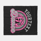 Ballet Dancer ADD TEXT Classic Dance Performer Fleecedecke (Vorderseite (Horizontal))