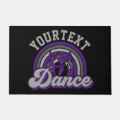 Ballet Dancer ADD TEXT Classic Dance Performer Fußmatte (Vorderseite)