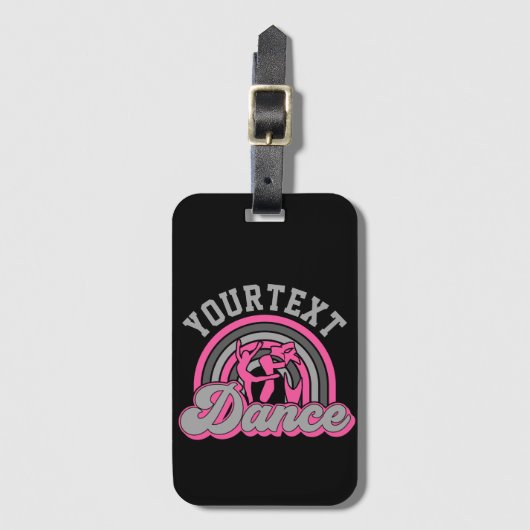 Ballet Dancer ADD TEXT Classic Dance Performer Gepäckanhänger (Vorderseite Vertikal)