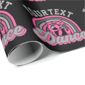Ballet Dancer ADD TEXT Classic Dance Performer Geschenkpapier (Rolleneckpunkt)