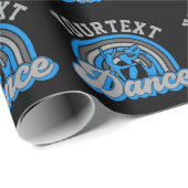 Ballet Dancer ADD TEXT Classic Dance Performer Geschenkpapier (Rolleneckpunkt)